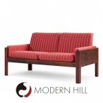 Arne Norell Style mid Century Danish Rosewood Settee Loveseat Sofa | Mid Century Modern Furniture - Mid Century Furniture Chicago Arne Norell Style mid Century Danish Rosewood Settee Loveseat Sofa