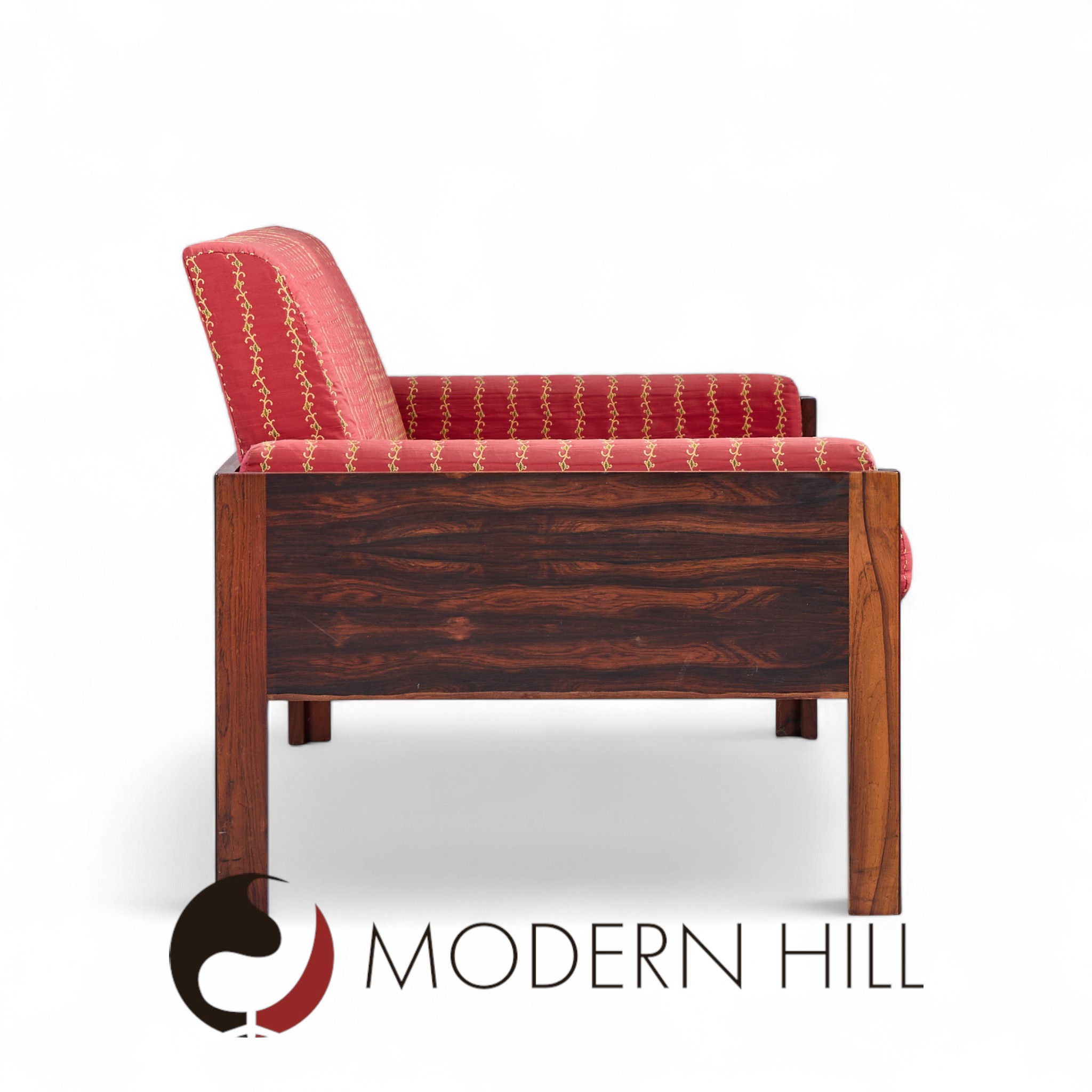 Arne Norell Style mid Century Danish Rosewood Settee Loveseat Sofa