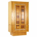 Canadian Brutalist Mid Century Rosewood Chrome and Oak Armoire