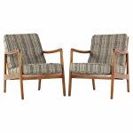 Ole Wanscher for France and Son Mid Century Teak Lounge Chairs - Pair | Mid Century Modern Furniture - Mid Century Furniture Chicago Ole Wanscher for France and Son Mid Century Teak Lounge Chairs - Pair