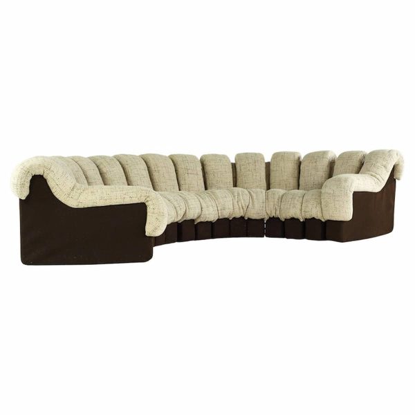 de sede mid century d-s600 non stop serpentine sofa