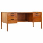 Jens Risom Mid Century Walnut Executive Desk