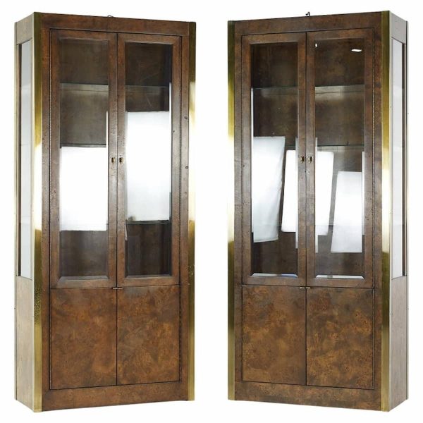 Tomlinson Mid Century Display Cabinet - Pair