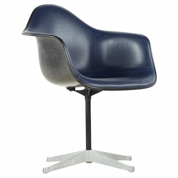 charles eames for herman miller mid century upholstered shell office chair