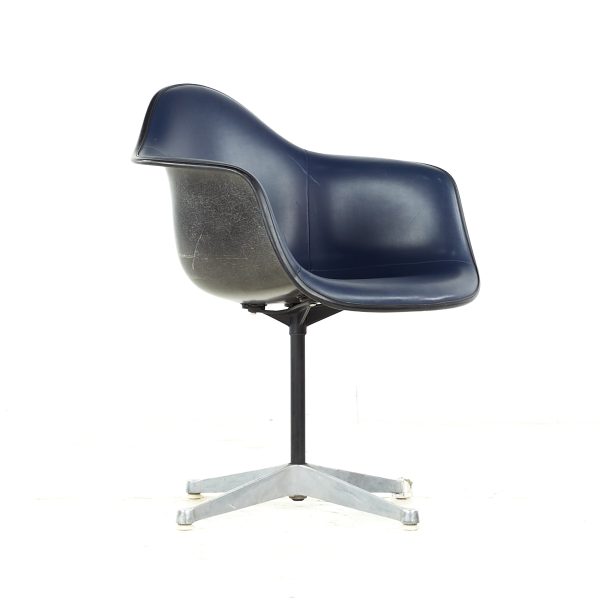 charles eames for herman miller mid century upholstered shell office chair