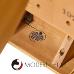 Heywood Wakefield Mid Century Wheat Wishbone Dining Table with 2 Leaves