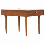 Merton Gershun for American of Martinsville Mid Century Walnut Single Drawer Side Table