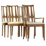 Broyhill Brasilia Mid Century Dining Chairs with One Captain - Set of 5 | Mid Century Modern Furniture - Mid Century Furniture Chicago Broyhill Brasilia Mid Century Dining Chairs with One Captain - Set of 5