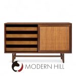 John Keal for Brown Saltman Mid Century Cane Lowboy | Mid Century Modern Furniture - Mid Century Furniture Chicago John Keal for Brown Saltman Mid Century Cane Lowboy