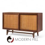 John Keal for Brown Saltman Mid Century Cane Lowboy | Mid Century Modern Furniture - Mid Century Furniture Chicago John Keal for Brown Saltman Mid Century Cane Lowboy