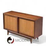 John Keal for Brown Saltman Mid Century Cane Lowboy | Mid Century Modern Furniture - Mid Century Furniture Chicago John Keal for Brown Saltman Mid Century Cane Lowboy