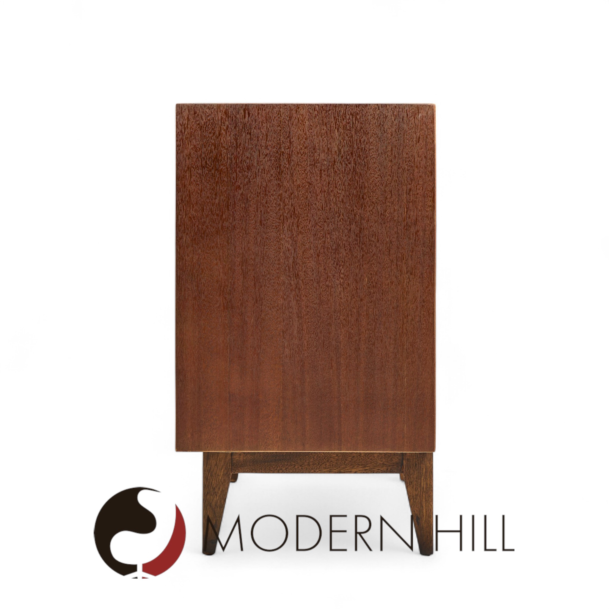 John Keal for Brown Saltman Mid Century Cane Lowboy