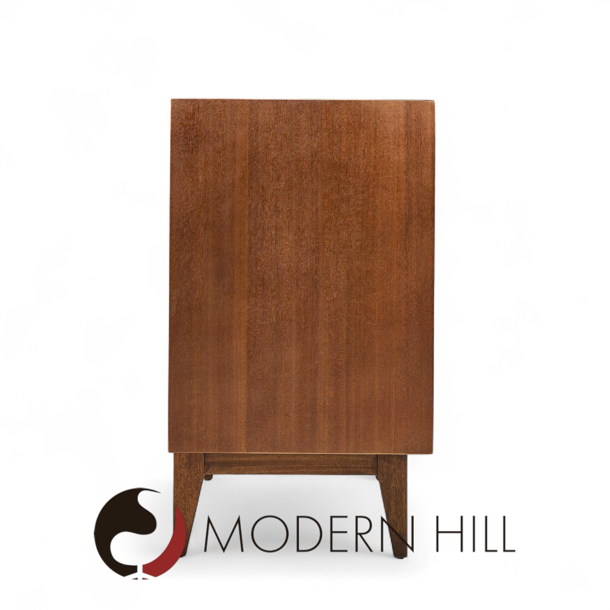 John Keal for Brown Saltman Mid Century Cane Lowboy