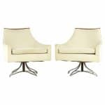 Kroehler Mid Century Swivel Lounge Chairs