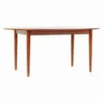 Peter Hvidt Mid Century Teak Expanding Dining Table with 2 Leaves