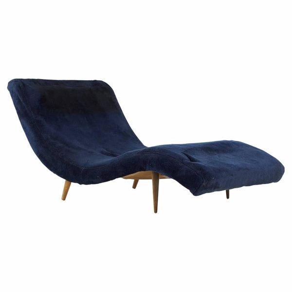 Adrian Pearsall for Craft Associates Mid Century Wave Chaise