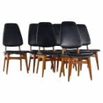 Bruk Sorheim for Sorheim Mill Mid Century Norwegian Teak Dining Chairs - Set of 7