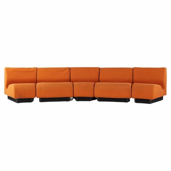 don chadwick for knoll mid century 5-piece sectional sofa