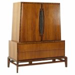 Helen Hobey Baker Mid Century Walnut Brutalist Armoire