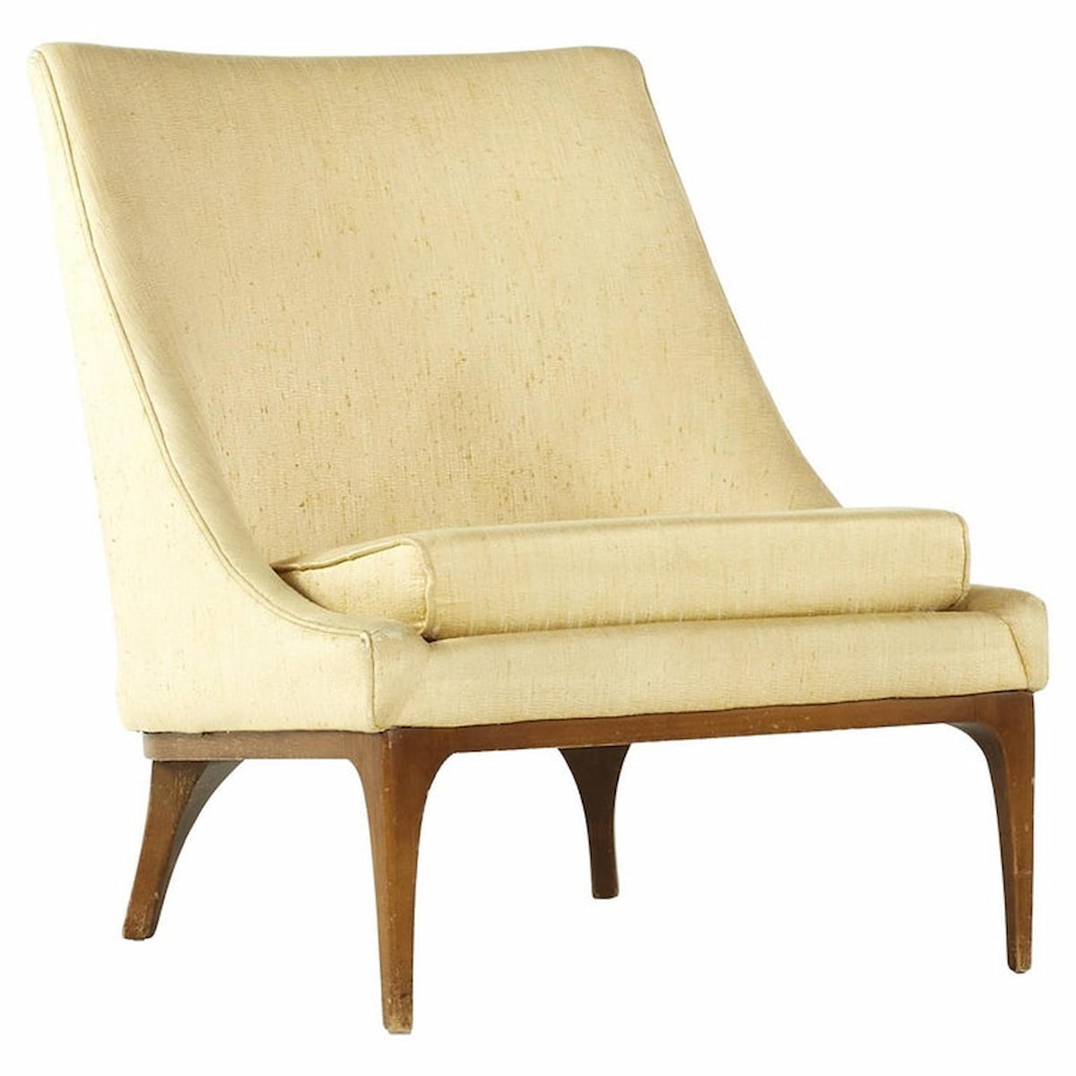 Lawrence Peabody for Richardson Nemschoff Mid Century Walnut Lounge Chair