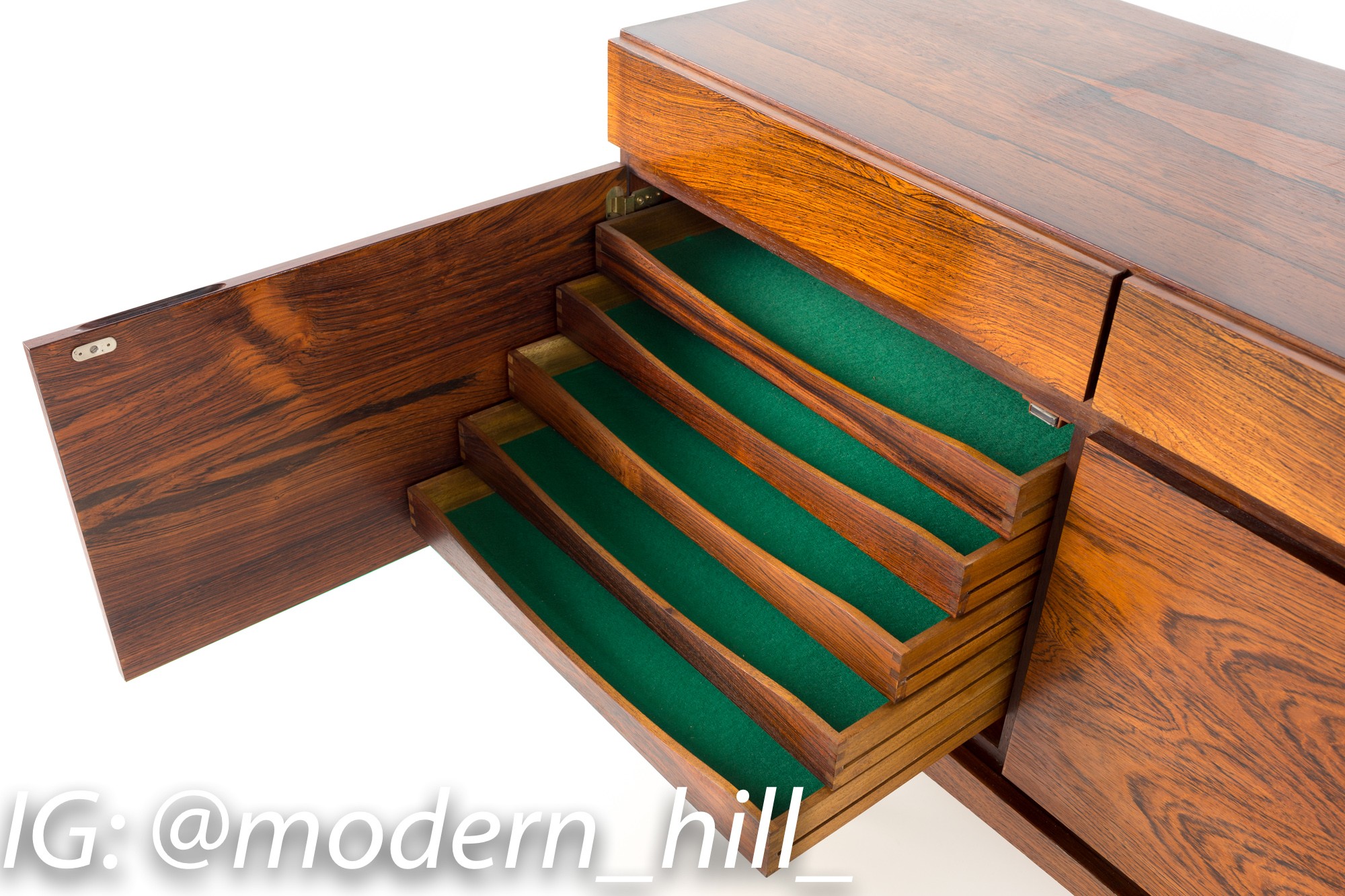 Kofod Larsen for Faarup Mobelfabrik Fa66 Mid Century Rosewood Sideboard Credenza