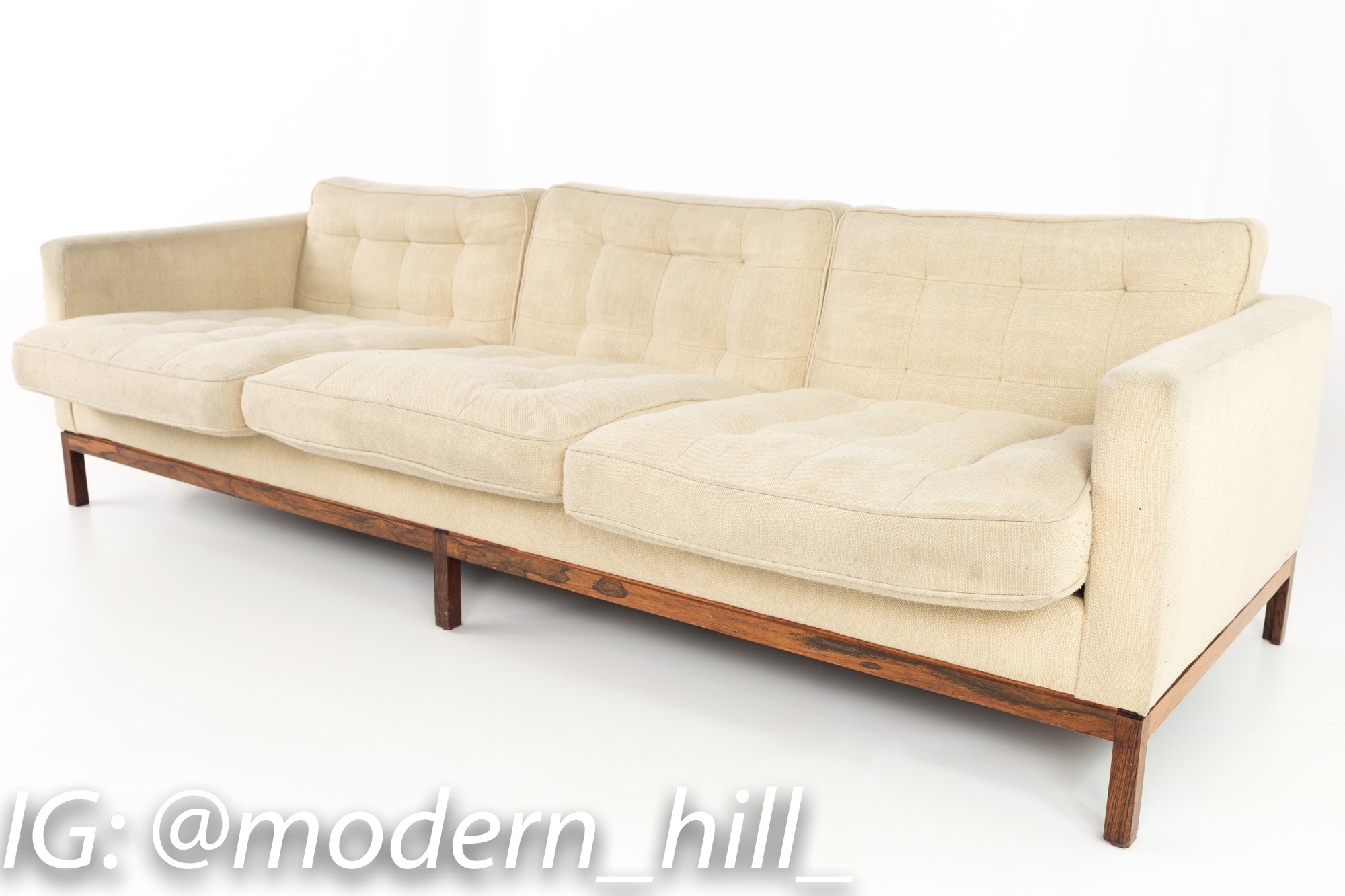 Images | Mid Century Modern Furniture - Mid Century Furniture Chicago Early Florence Knoll Mid Century Rosewood Club Sofa