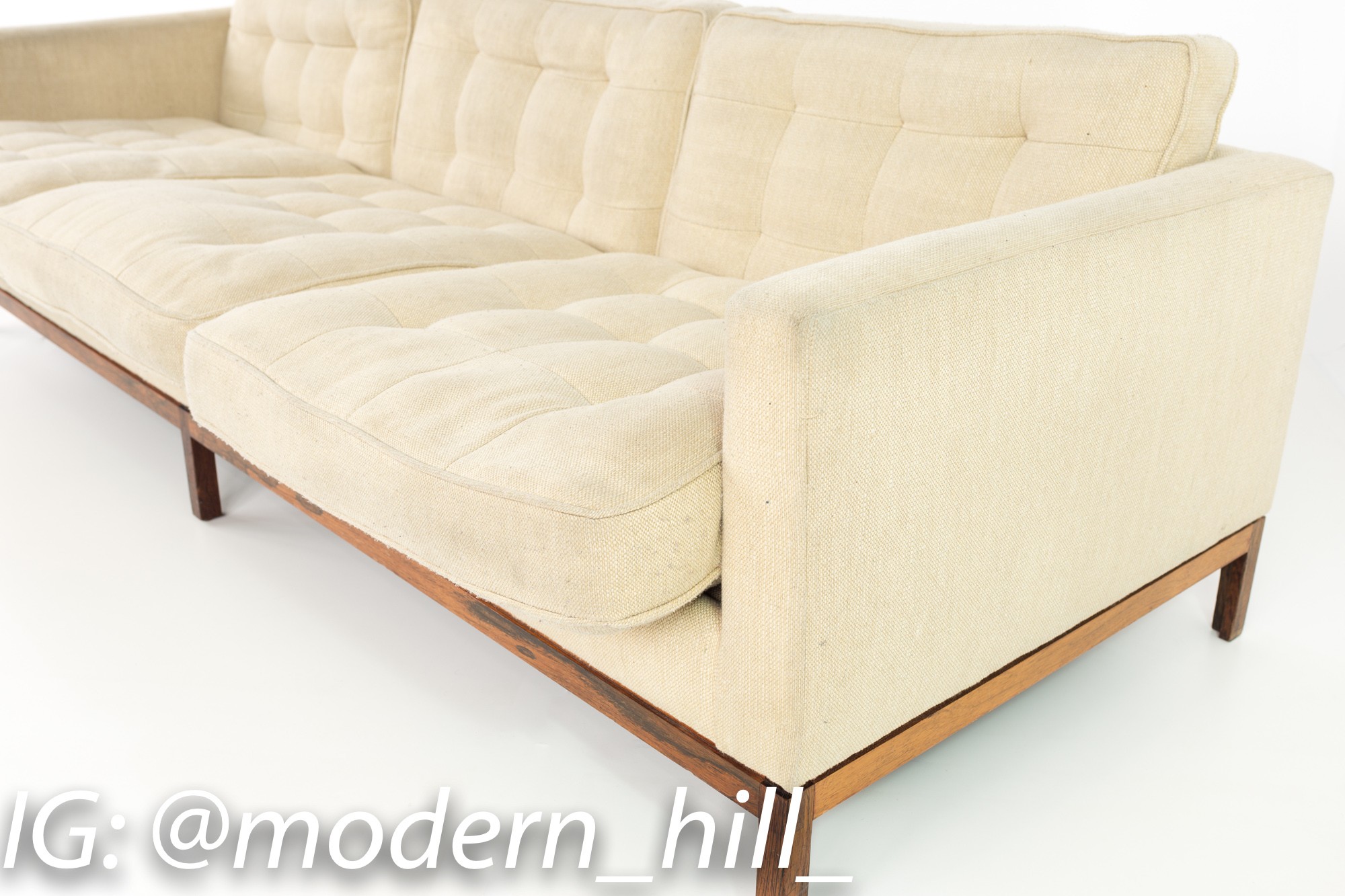 Images | Mid Century Modern Furniture - Mid Century Furniture Chicago Early Florence Knoll Mid Century Rosewood Club Sofa