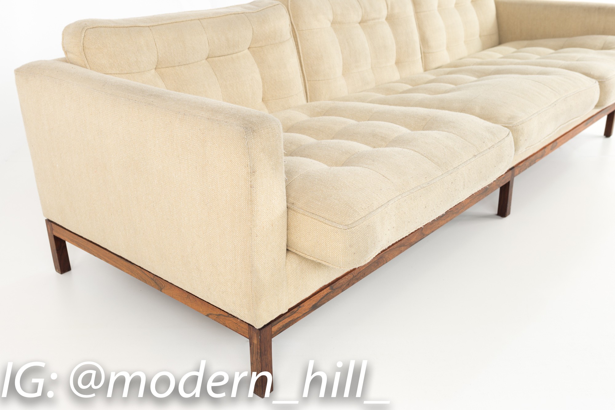 Images | Mid Century Modern Furniture - Mid Century Furniture Chicago Early Florence Knoll Mid Century Rosewood Club Sofa