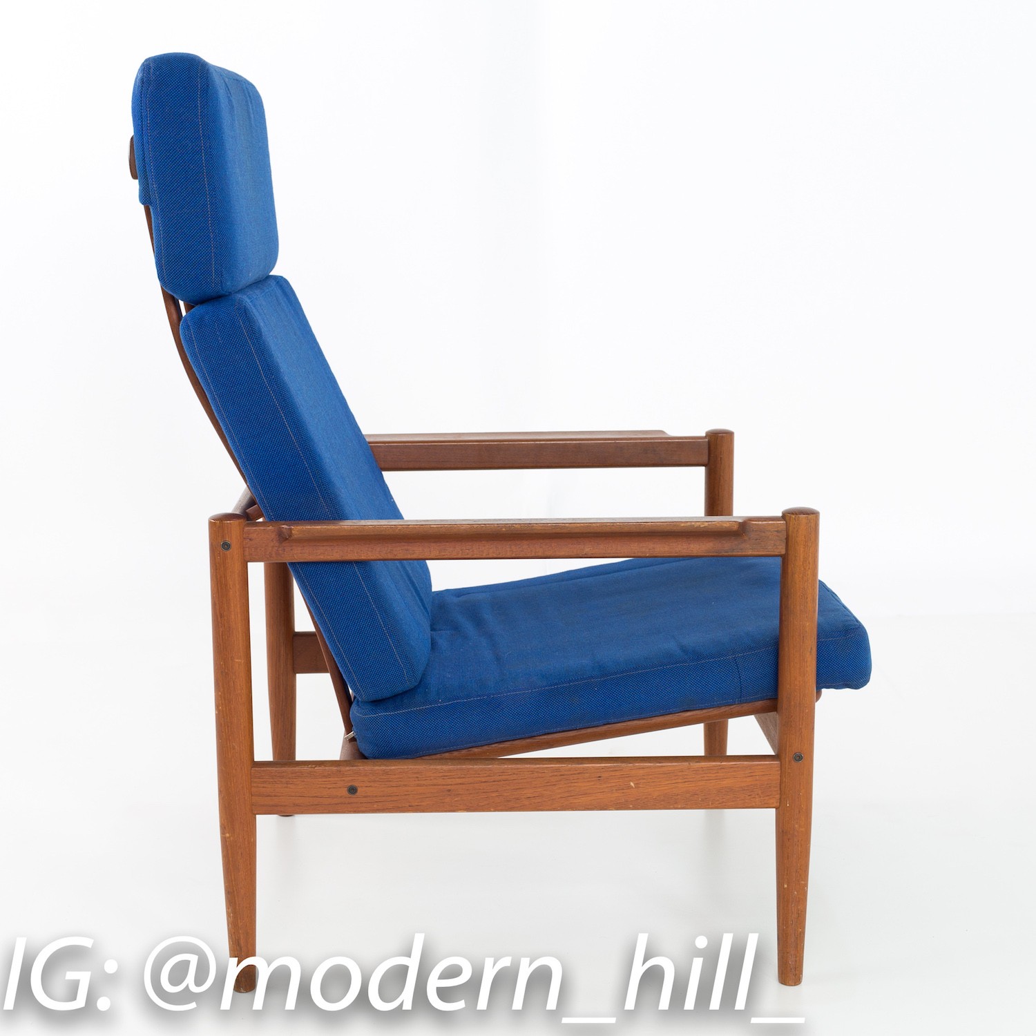 Borge Jensen High Back Danish Mid Century Modern Lounge Chair