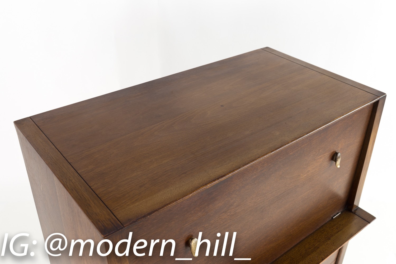 John Van Koert for Drexel Profile Highboy Dresser or Bar Desk