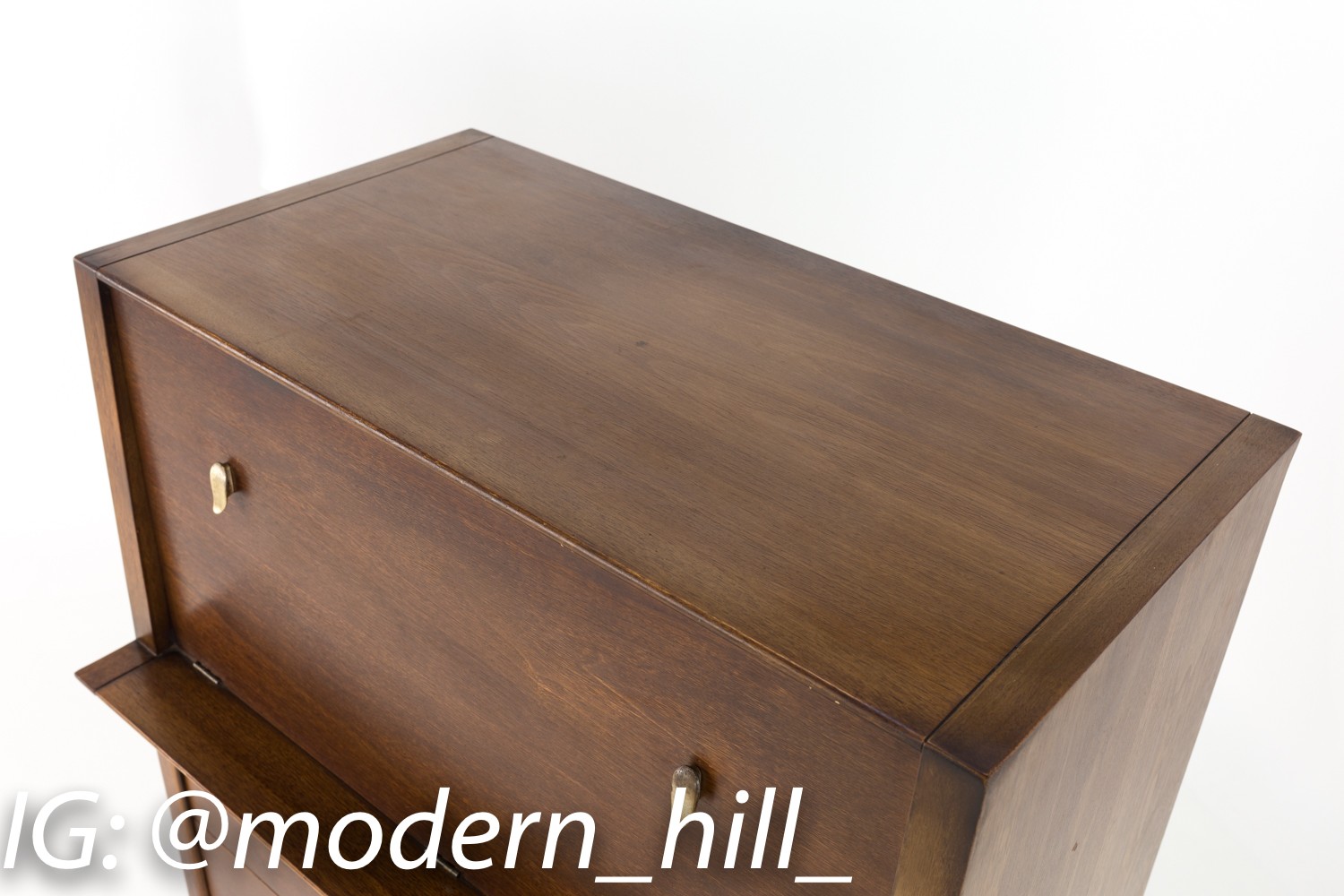 John Van Koert for Drexel Profile Highboy Dresser or Bar Desk