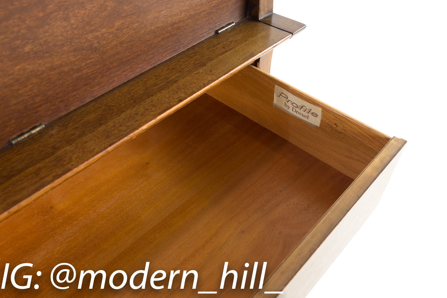 John Van Koert for Drexel Profile Highboy Dresser or Bar Desk