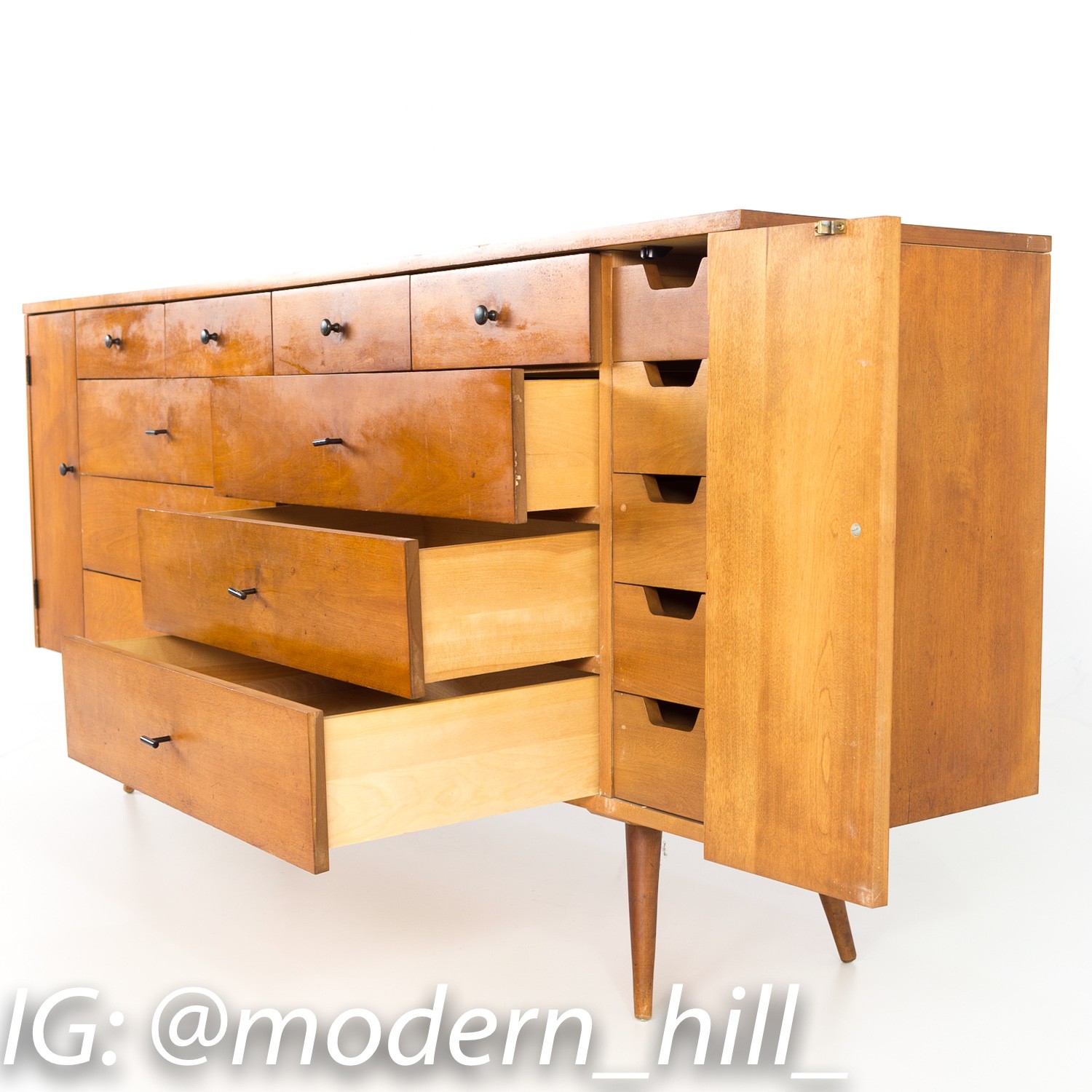 Images | Mid Century Modern Furniture - Mid Century Furniture Chicago Paul Mccobb for Planner Group Mid Century 20 Drawer Lowboy Dresser with T Bar Pulls
