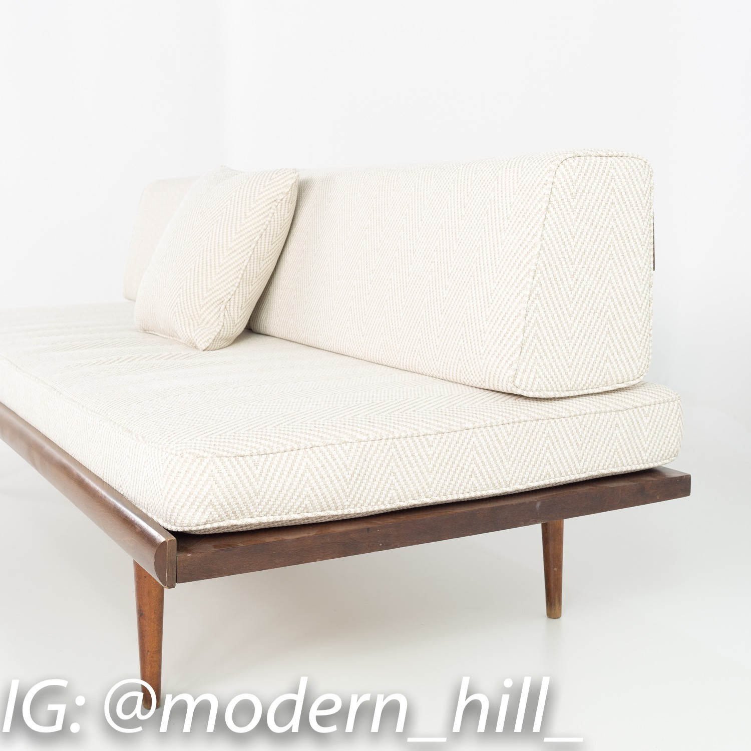 Mid Century Modern Danish Style Daybed Sofas - Matching Pair