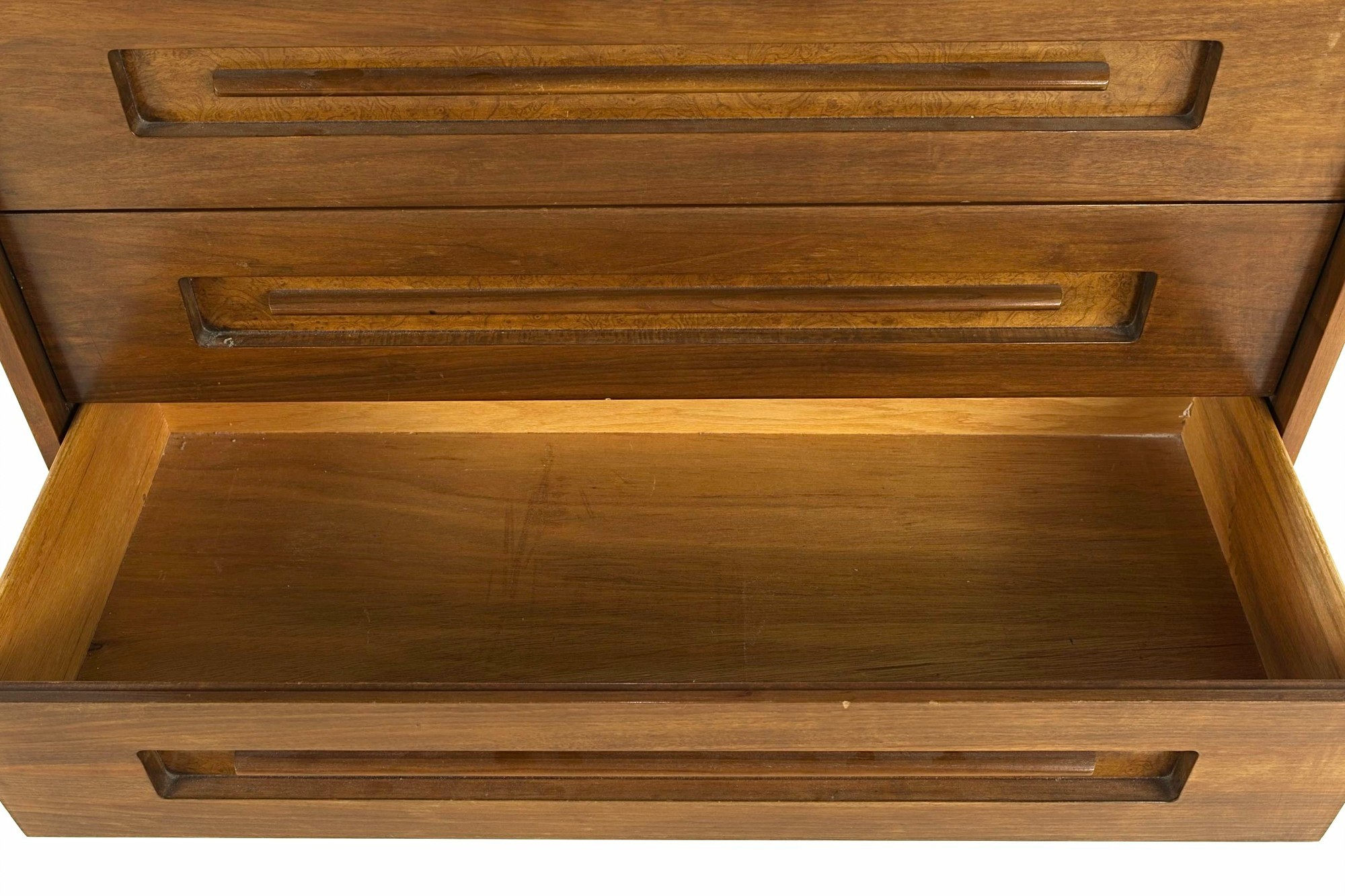 Images | Mid Century Modern Furniture - Mid Century Furniture Chicago Young Manufacturing Mid Century 2 Piece Walnut Highboy Dresser