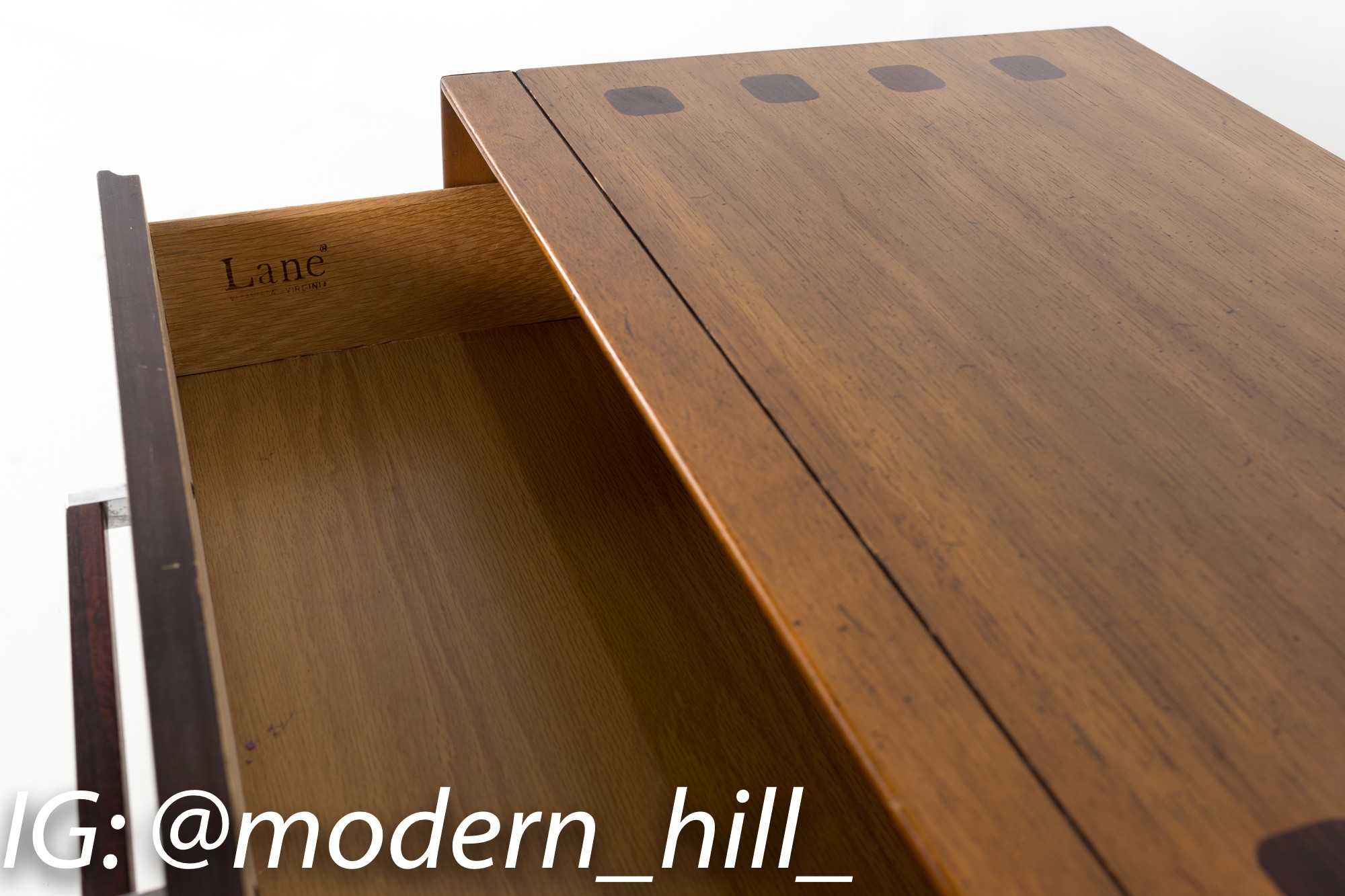 Images | Mid Century Modern Furniture - Mid Century Furniture Chicago Lane Rosewood and Walnut Mid Century Pedestal Nightstand