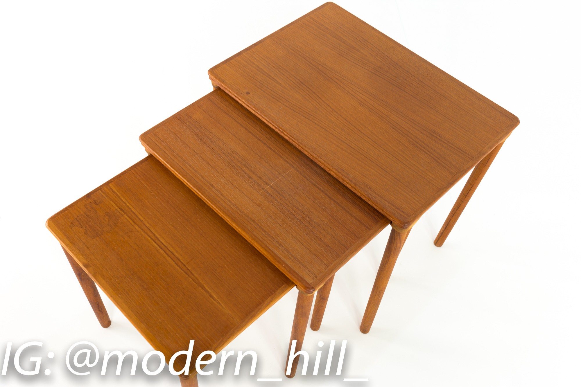 Mid Century Modern Danish Teak Nesting Tables