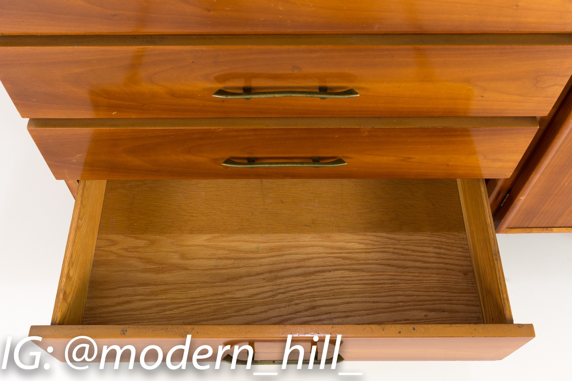 Mid Century Modern Cherry Buffet and Hutch