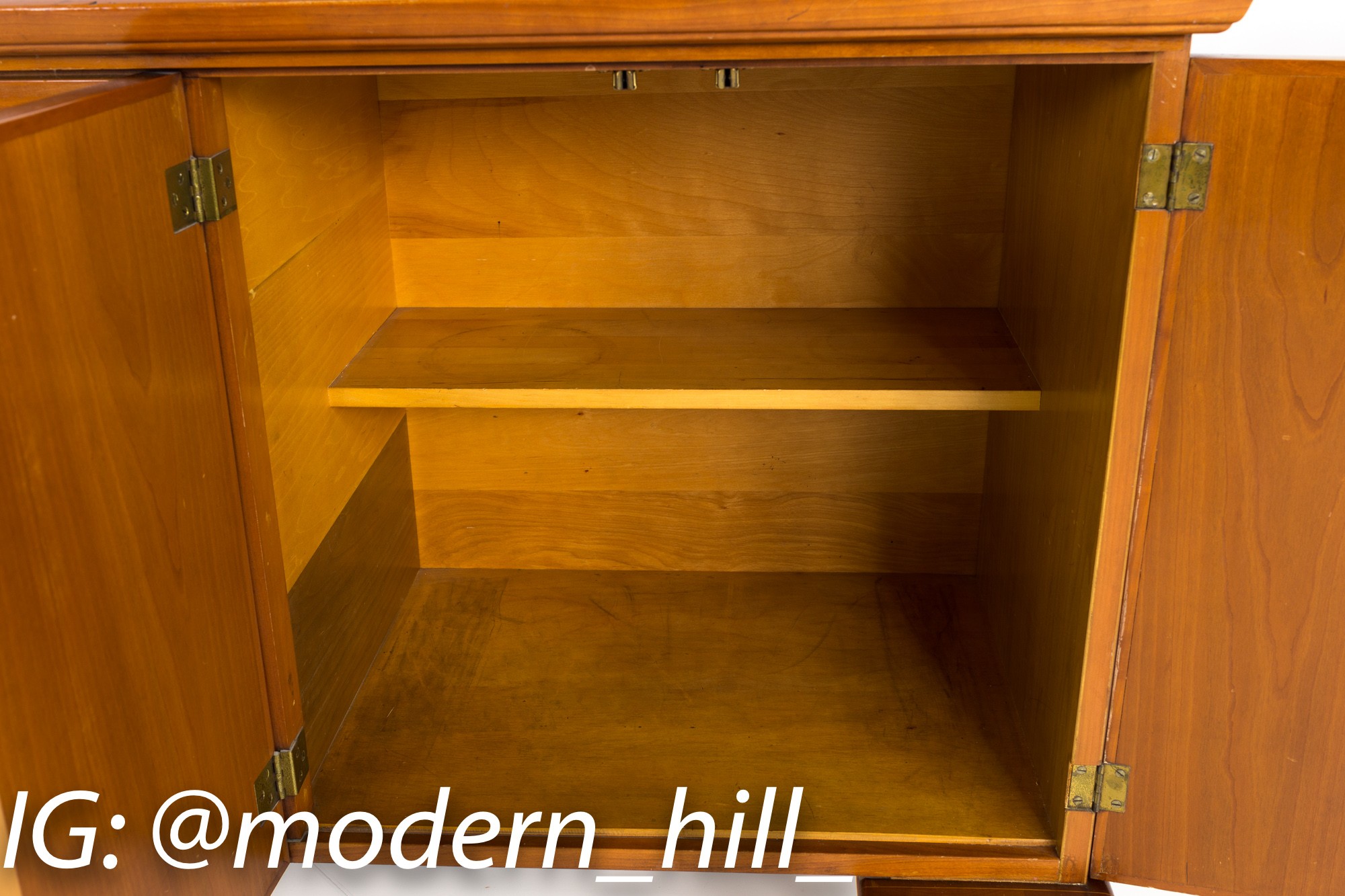 Mid Century Modern Cherry Buffet and Hutch