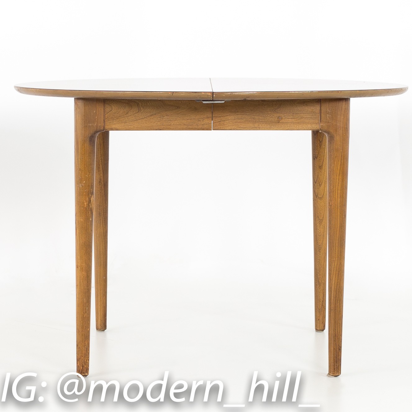 John Van Koert for Drexel Profile Mid Century Round Dining Table
