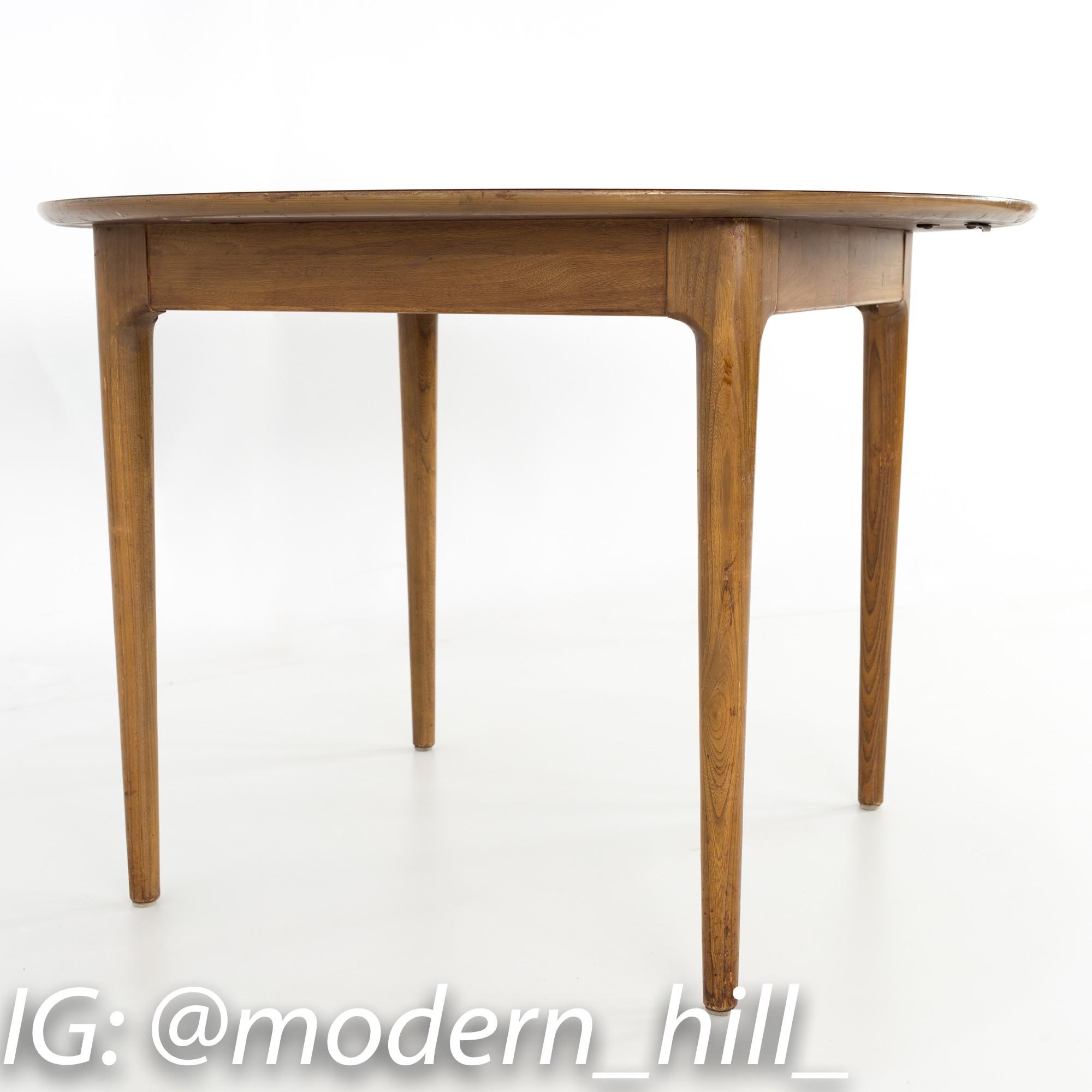 John Van Koert for Drexel Profile Mid Century Round Dining Table