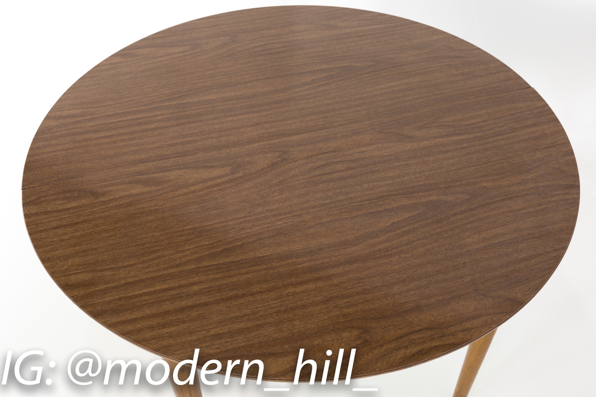 John Van Koert for Drexel Profile Mid Century Round Dining Table