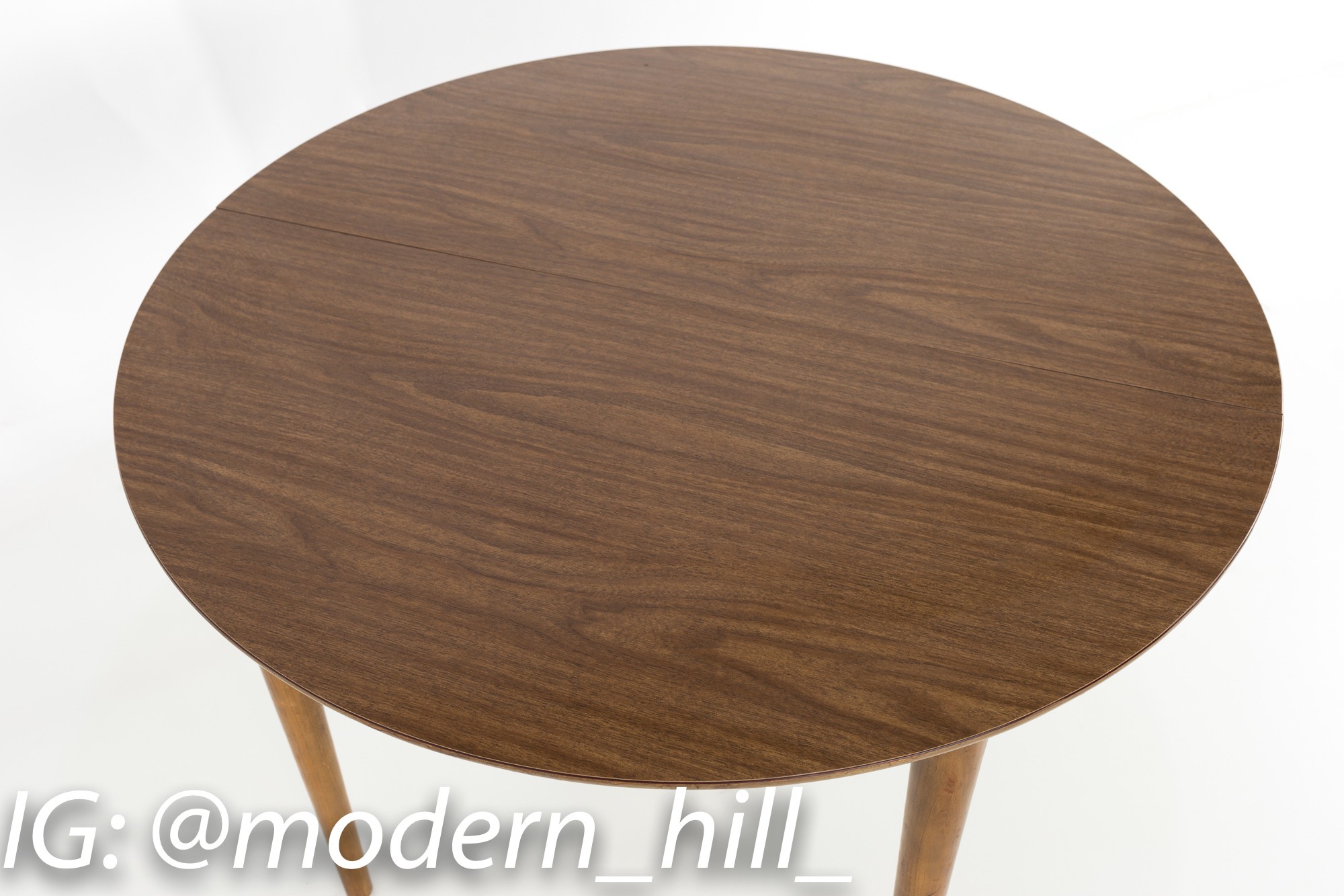 John Van Koert for Drexel Profile Mid Century Round Dining Table