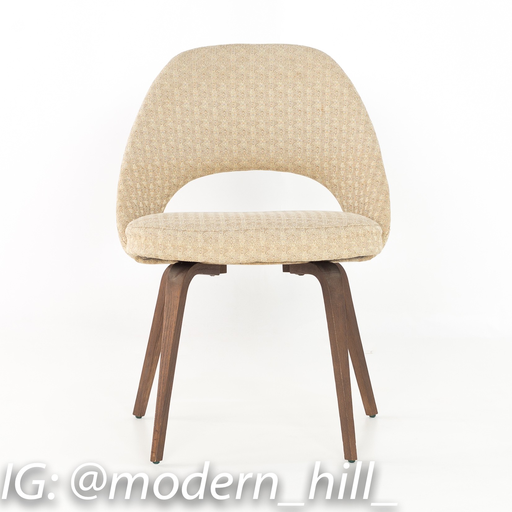 Eero Saarinen for Knoll Mid Century Modern Armless Executive Dining or Desk Chairs - Set of 8