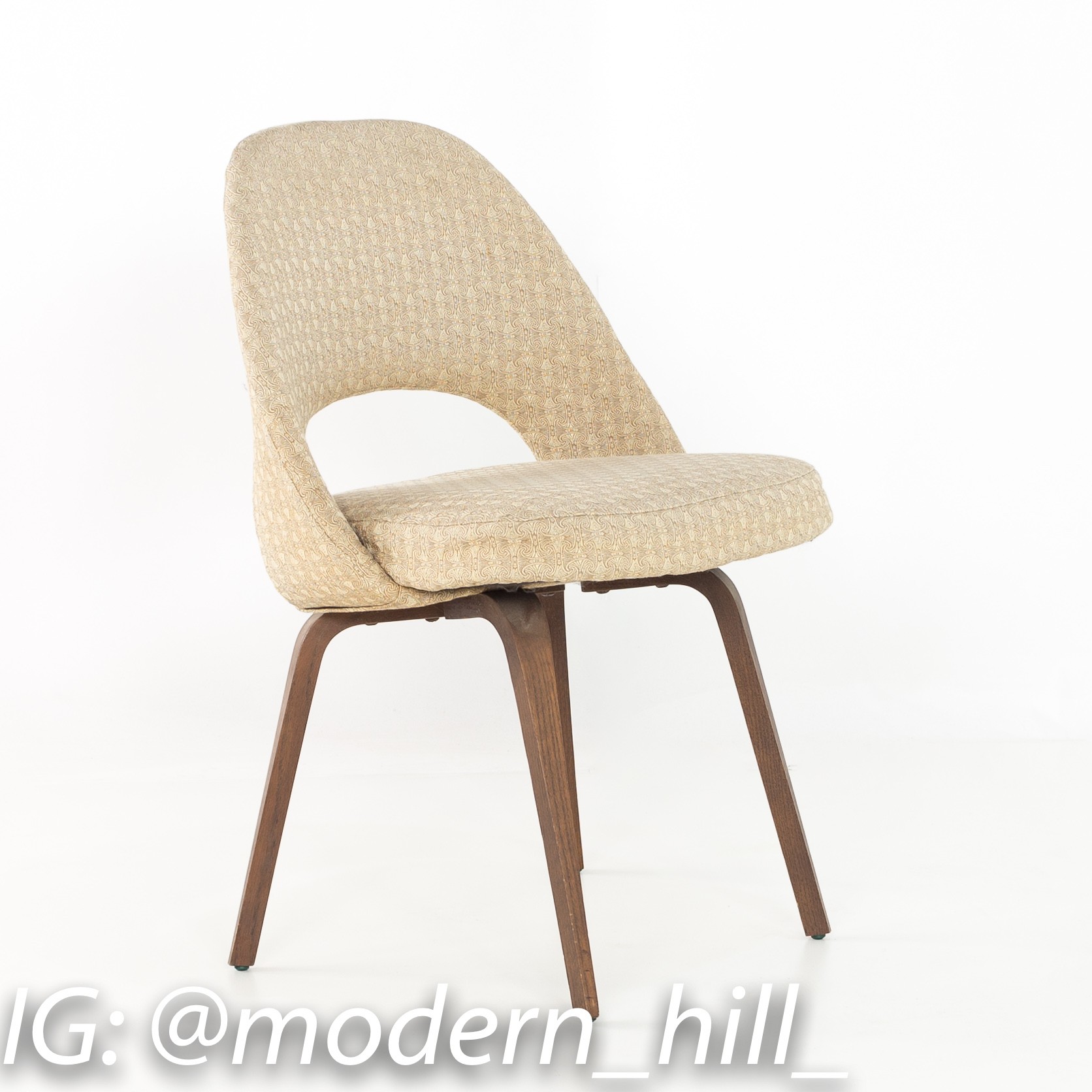 Eero Saarinen for Knoll Mid Century Modern Armless Executive Dining or Desk Chairs - Set of 8