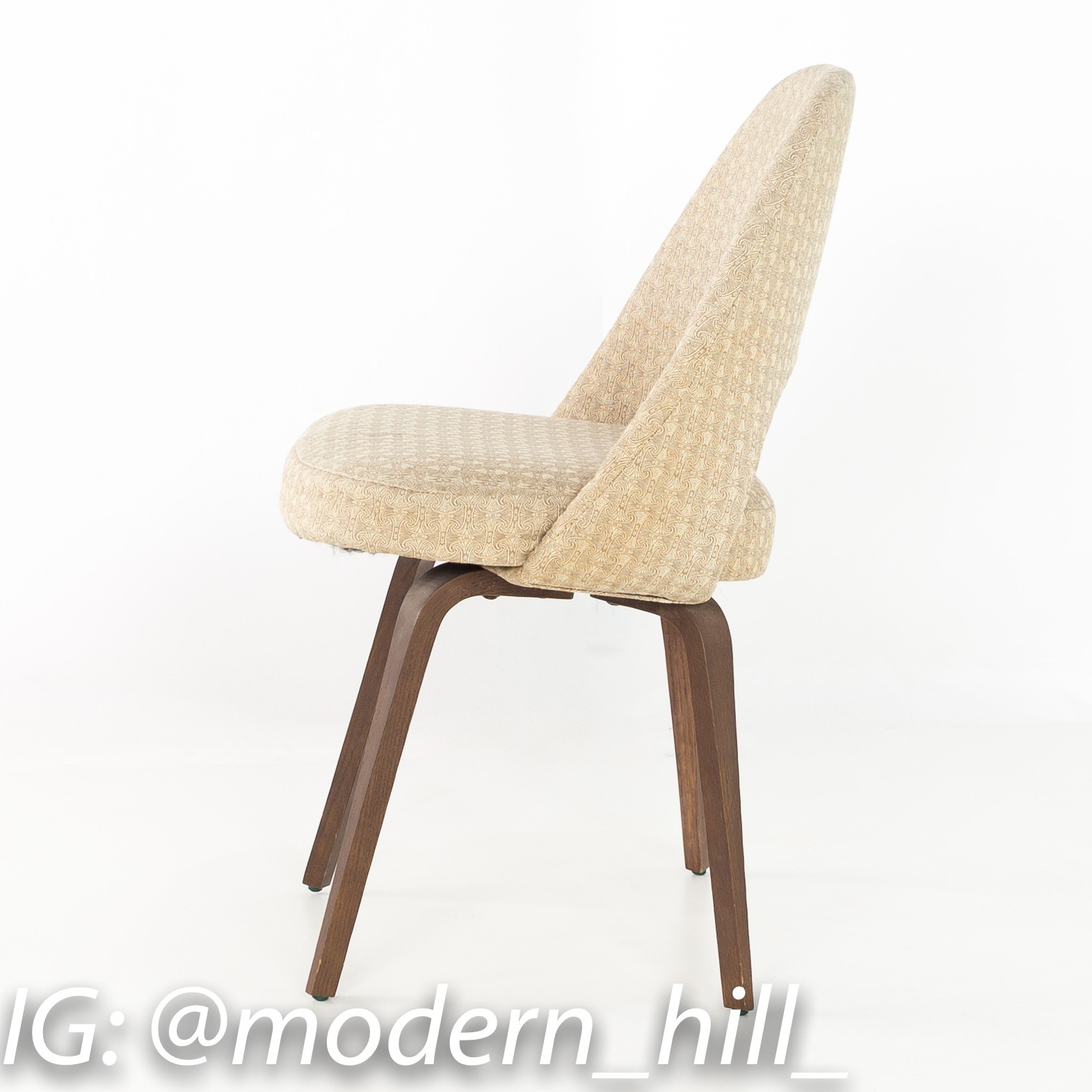 Eero Saarinen for Knoll Mid Century Modern Armless Executive Dining or Desk Chairs - Set of 8