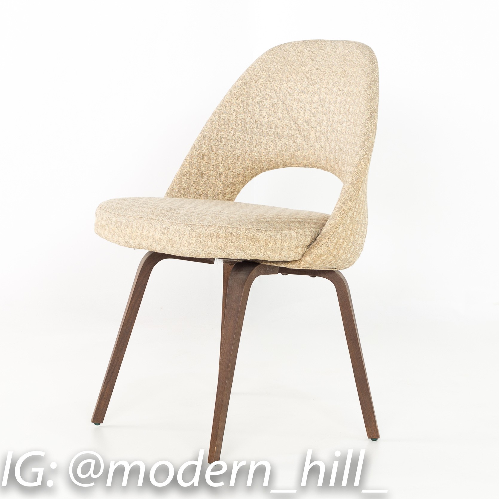 Eero Saarinen for Knoll Mid Century Modern Armless Executive Dining or Desk Chairs - Set of 8