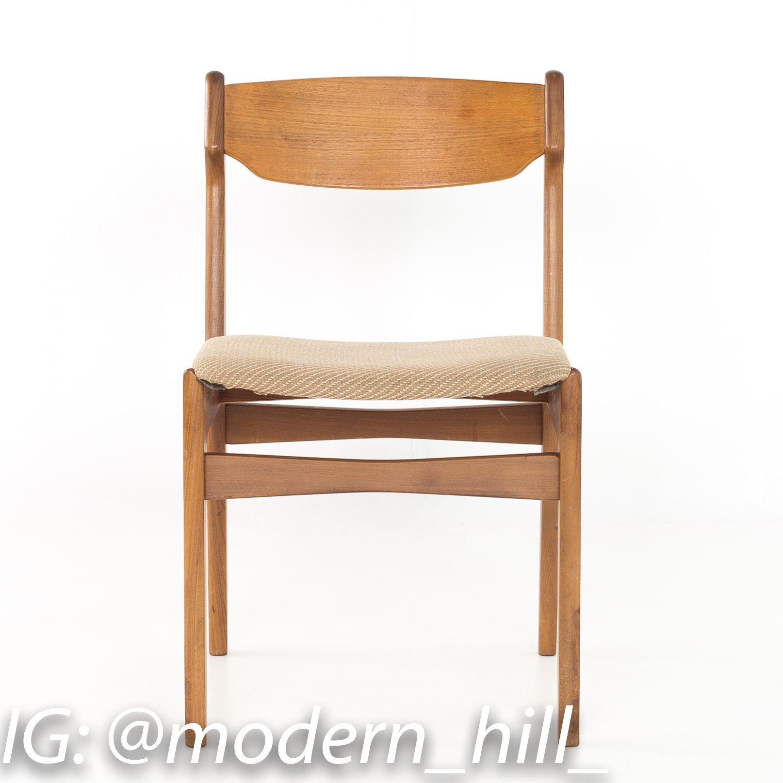 Erik Buck Mid Century Modern Danish Teak Dining Chairs - Set of 6