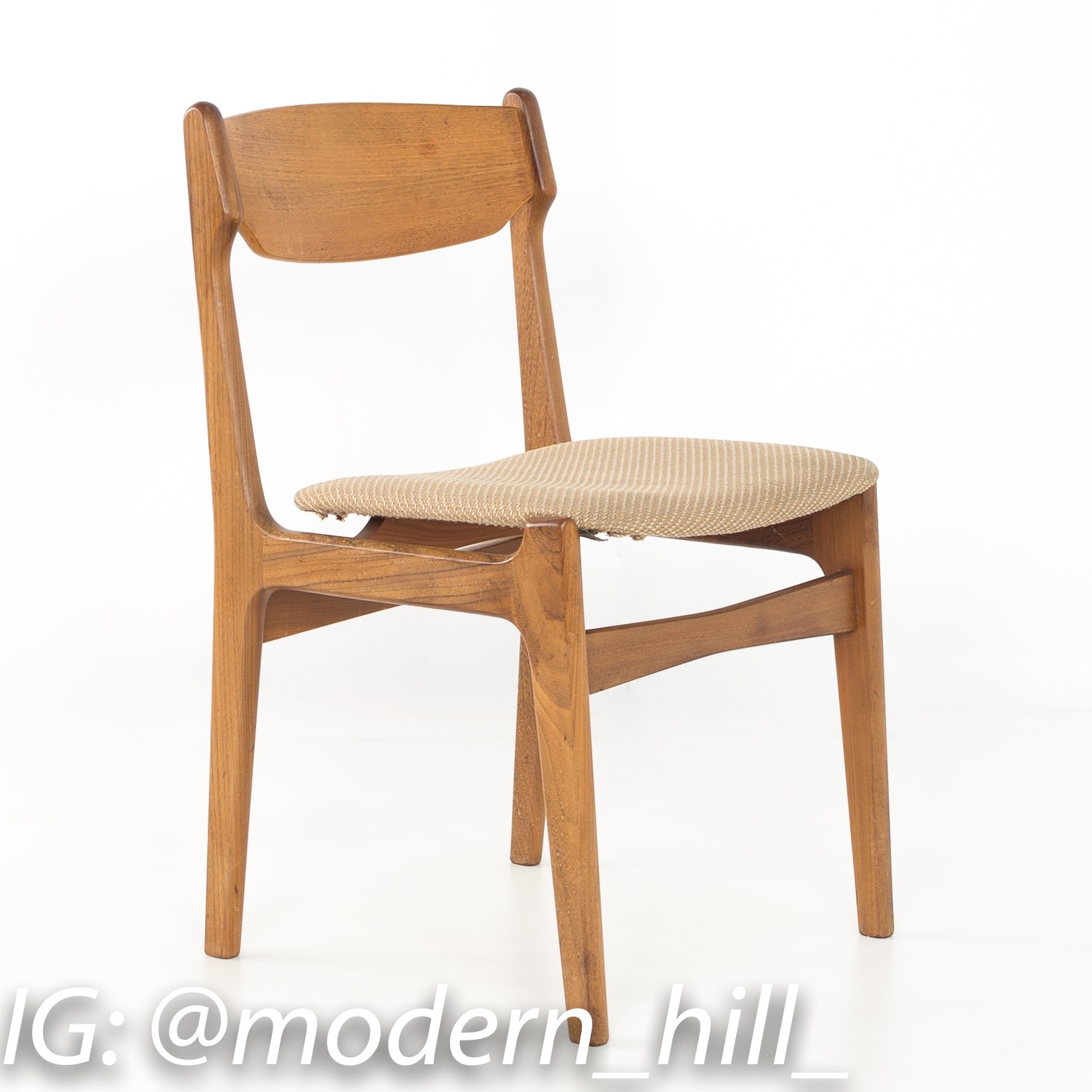 Erik Buck Mid Century Modern Danish Teak Dining Chairs - Set of 6