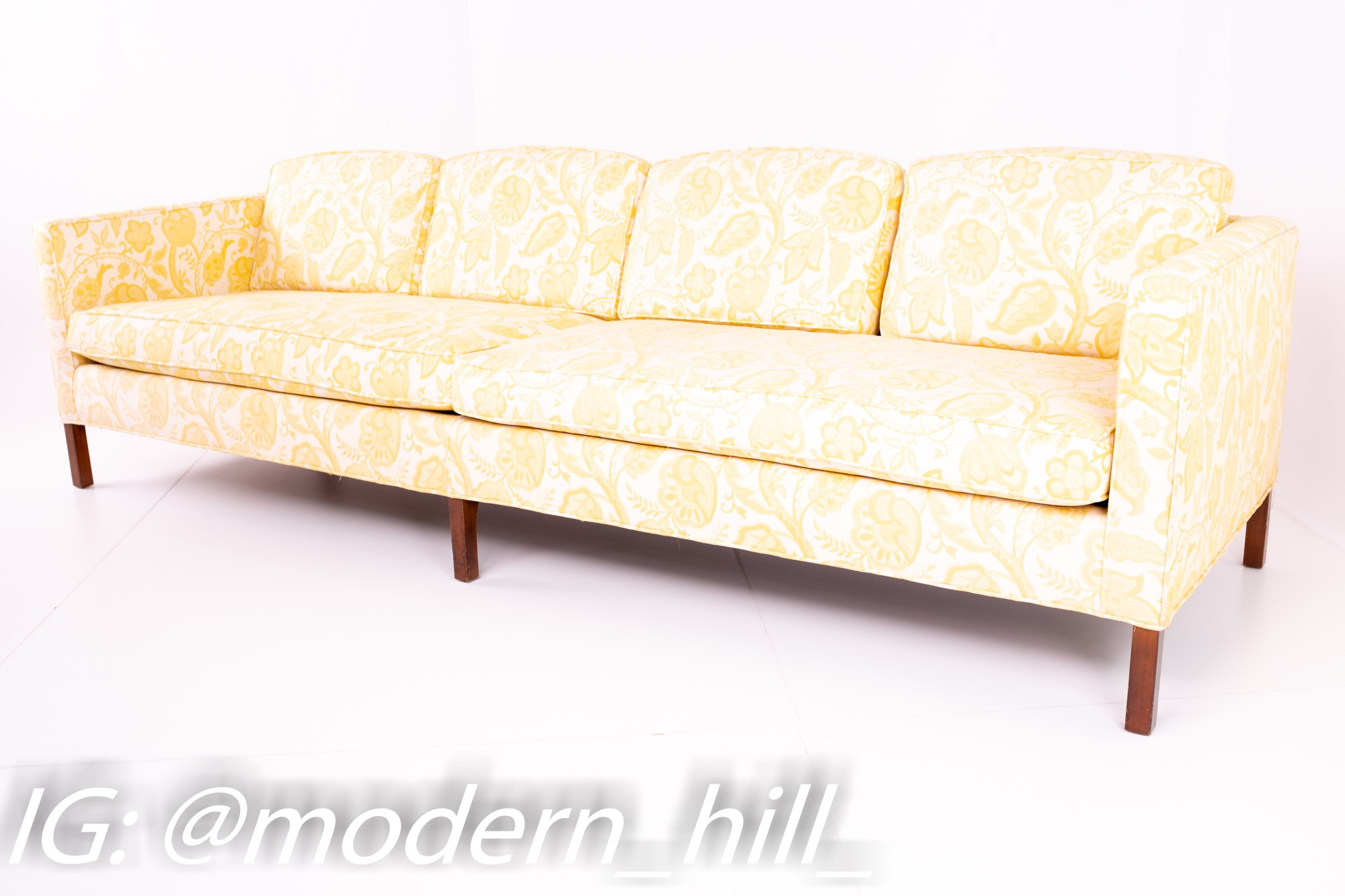 Edward Wormley for Dunbar Style Mid Century 4 Seater Sofa
